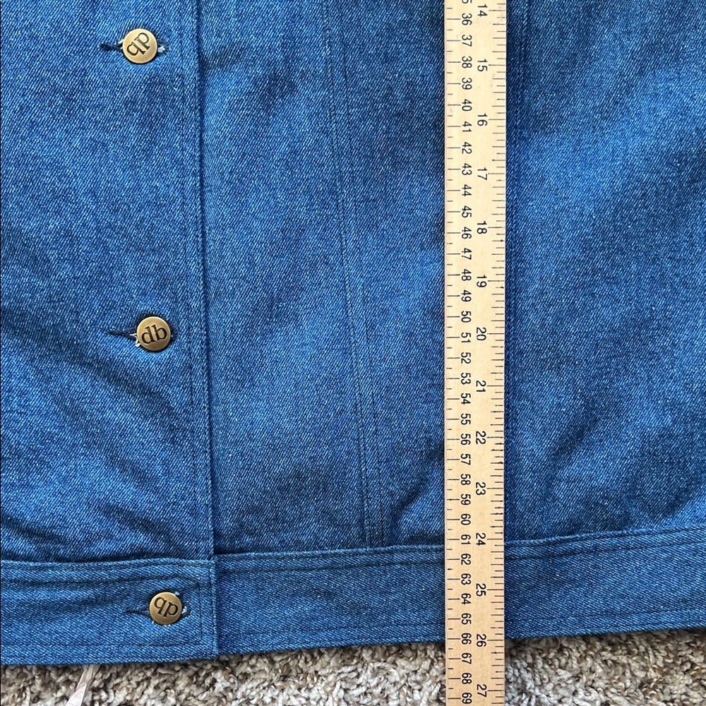 Like New! Dennis Basso Blue Denim Jacket Lined with Faux Fur in Size 2X - Picture 11 of 11